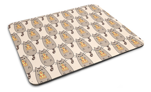 Mouse Pad Collage Gatitos Pizza, Kawaii