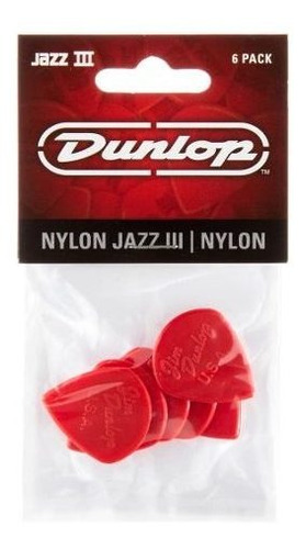 Puas Jim Dunlop 47p3n Nylon Jazz Iii Pack  X6 