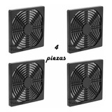 4 Pzs Rejilla Plástico C/filtro P/ Ventilador Abanico 120mm