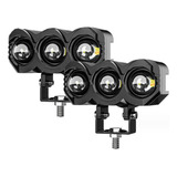 1 2 Focos Led For Motocicletas, De Doble Color, Alto/bajo