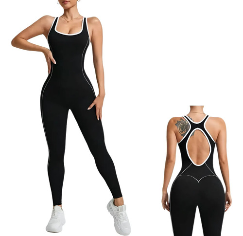 Enterizo Deportivo Yoga Dama Deporte Leggins Push Up | Meses sin interés