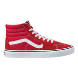 Zapatillas Vans Modelo Sk8 Bota!!! Rojo Blanco Exclusiva