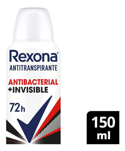 Desodorante Rexona Aero Antibacterial E Invisible 150ml