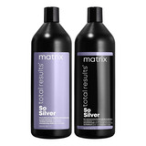 Matizador So Silver Matrix Shampoo Y Acondicionador 1 Lt