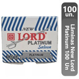 100 Lâmina Lord Platinum Cortada 1/2 - Kit C/ 1x100 Atacado