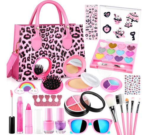 Giftinbox Kit De Maquillaje Lavable Para Ninas, Kit De Maqui