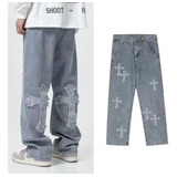 Pantalones Anchos Rectos Y Holgados Street Blast For Hombre