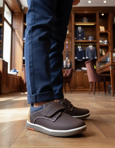 Zapato De Vestir Leon Niño Sintético 5000cafe