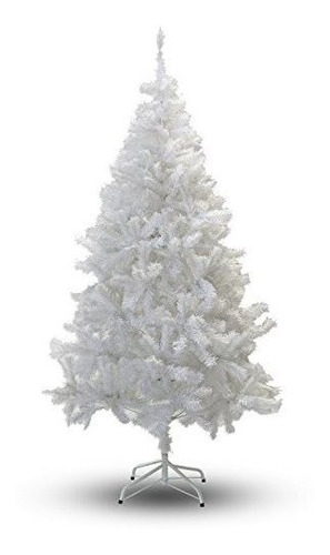 Árbol Navidad Blanco Cristal, 7 Pies