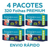 4 Pacotes Toalhas Umedecidas Geriátrica Premium - 80 Folhas