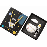 Taza De Ceramica Para Cafe O Te Astronauta Espacial 400ml