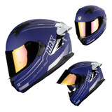 Casco Moto Integral Hax Obsidian 2.0 Purple Silver Ece 22.06 Morado Solid Xl-extra Grande