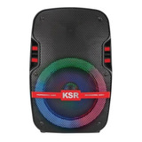 Bocina Kaiser Ksw-5008 Portátil Con Bluetooth Negra