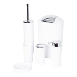 Set De Baño Completo  6 Piezas Accesorios De Baño Plastico