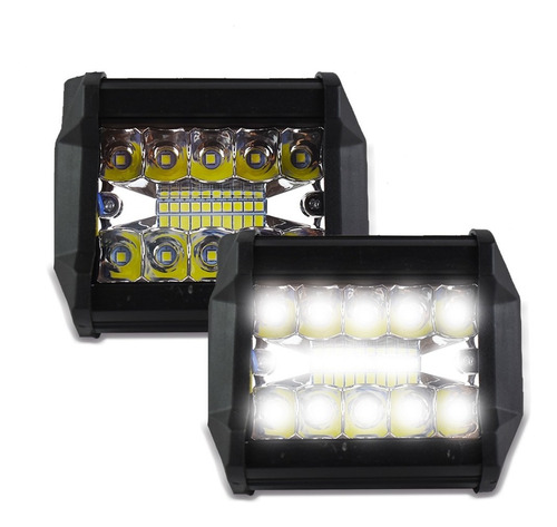 Par Faros 19 Led 4x2 Auxiliar Dually C/ Estrobo