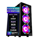 Pc Gamer Fácil Intel I3 10100f 8gb Gtx 1050ti Ddr5 Ssd 240gb