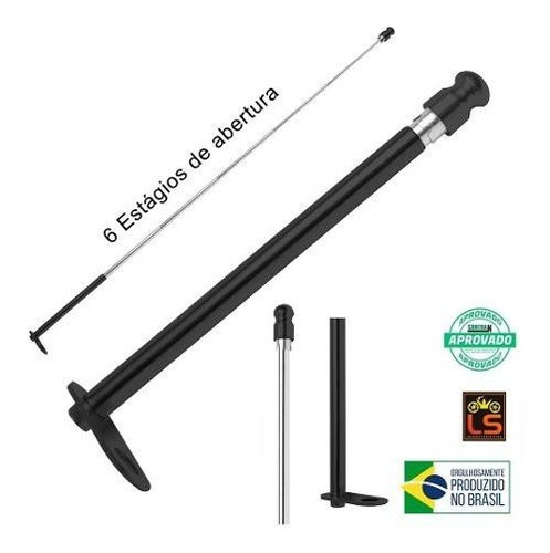 Antena Corta Pipa Moto Biz 125 Retrovisor Aço Inox