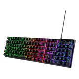 Teclado Gamer Mecanico Iluminado Rgb Gamer Keyboard +regalo