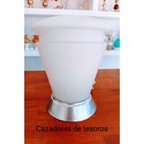 Antigua Lámpara De Mesa Vintage Estilo Hongo Blanco