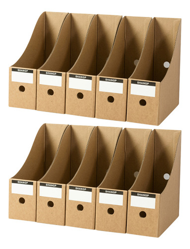 Caja De Cartón For Archivar Archivos, Revistero, 10 Unidade
