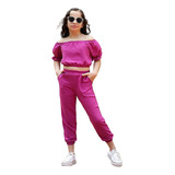 Conjunto Feminino Infantil Juvenil Roupa Blogueirinha Verão