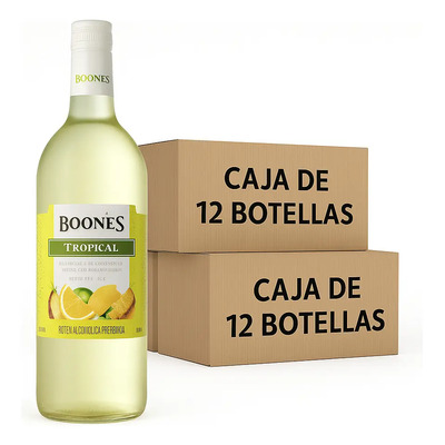 Boones Tropical 750 Ml Pack 24 | Envío gratis