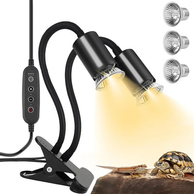 Lámpara De Calor De 3 Bombillas Uva+uvb Para Reptiles | MercadoLibre