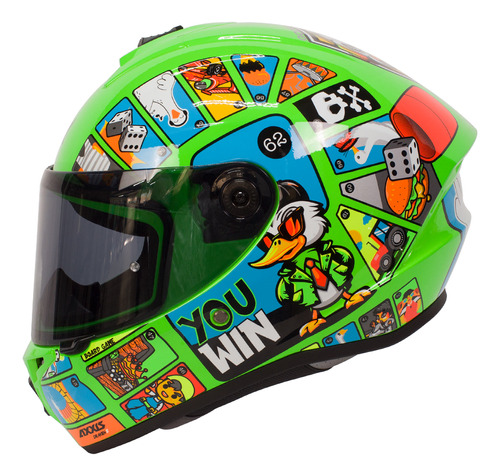 Casco Para Moto Talla Xl Draken Goose Gloss Axxis