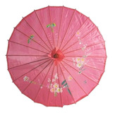 Sombrilla China Tradicional Quitasol Chino Ideal Verano 84cm Color Fucsia