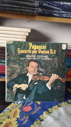 Paganini - Henryk Szeryng - Concerto Per Violino N. 3 Vinilo