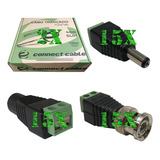 Kit C/ 2 Cabo Coaxial +15 P4 Macho +15 P4 Fêmea +15 P4 Bnc