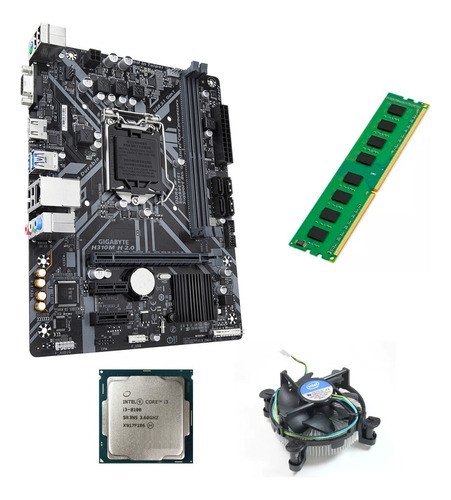Combo Actualizacion Pc Intel I3 8100 + 8gb + Mother H310