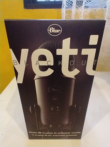 Microfono Blue-yeti Negro