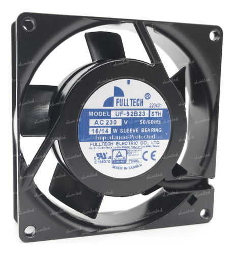 2 Cooler Ventilador 92mm X 92mm 220v Buje Metal Uf-92b23 Sth