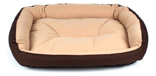 Cama Para Perro O Mascota Mediana, Color Café / Beige