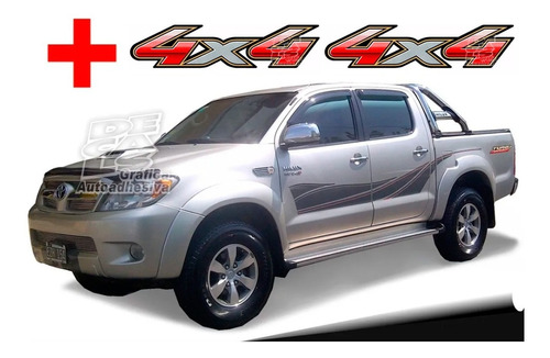 Calco Toyota Hilux Sr Srv 2009 - 2015 Juego + 2 4x4