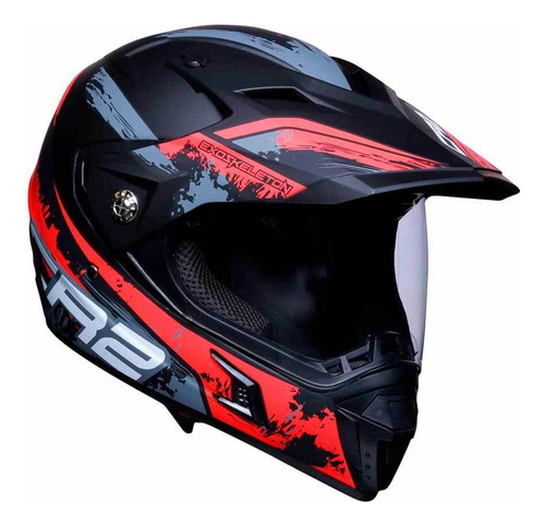 Casco Para Moto Talla L Certificado Bluetooth Rojo Cr2 Vento