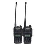 Kit Intercom 50km Recarg. Lcd Uv-9r Waterproof