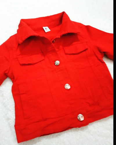 Campera Roja Elastizada Nena