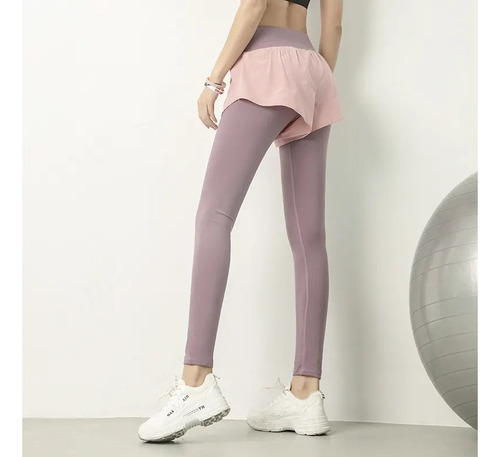 Leggins+shorts Yoga Gym Pantalon Sensual Fit Licra Mujer