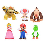 Set De 6 Figuras De La Colección Super Mario Bros Characters