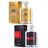 Kit 02 Parfum Brasil 100ml - Men Million + G Boss 
