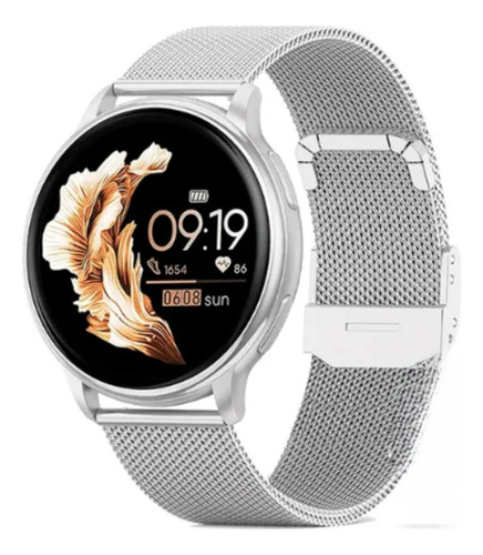 Smartwatch Redondo Dourado Inteligente Feminino Moda Atual