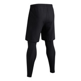 Leggins Deportivos 2 En 1 Para Hombre, Elásticos Y Rápidos