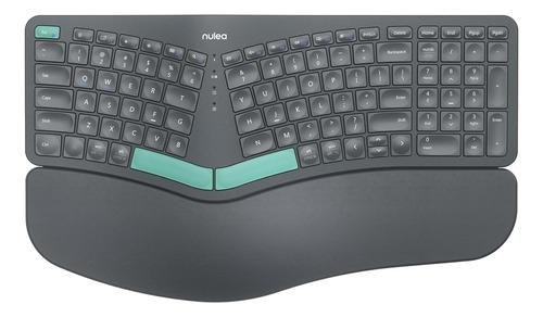 Rt05b Teclado Ergonómico Inalámbrico, Teclado Dividido Con R