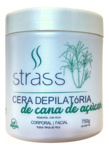 Cera Top Depilatoria Hidrossoluvel Vegana 750 Gramas Strass