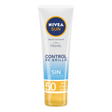 Nivea Protector Solar Facial Sun Control De Brillo Fps 50