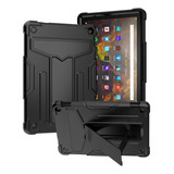 Funda Para Amazon Fire Hd 10 2021 Y Hd 10 Plus Rudo T Negro