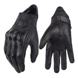 2024 Guantes Moto Retro Piel Hombre Mujer Verano