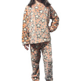Pijama Infantil Soft Brilha Escuro Conjunto Menina Menino  